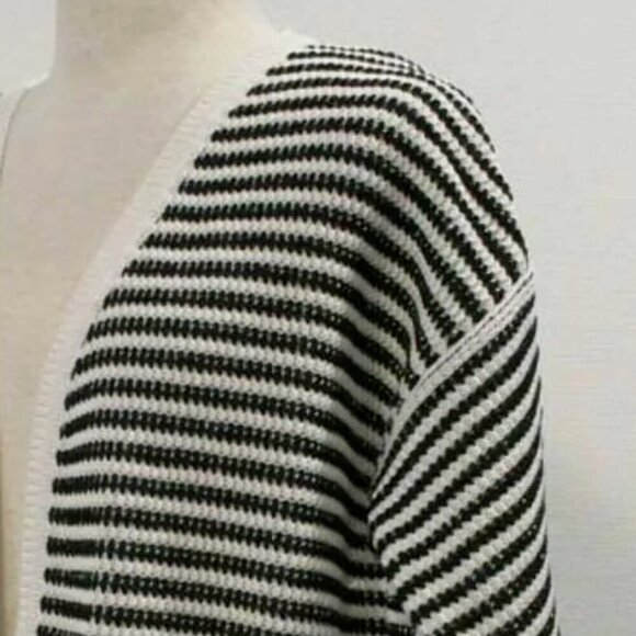 Max Mara Cardigan Sweater Womens Extra Small V-Neck Short Sleeve Cotton Linen - Picture 5 of 6